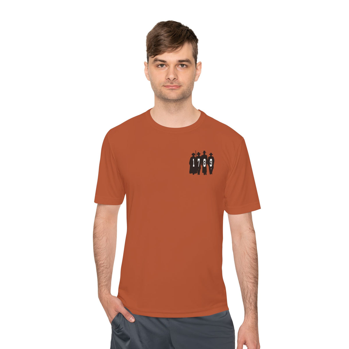 1789 Silhouette Tee — Small Chest Graphic Shirt