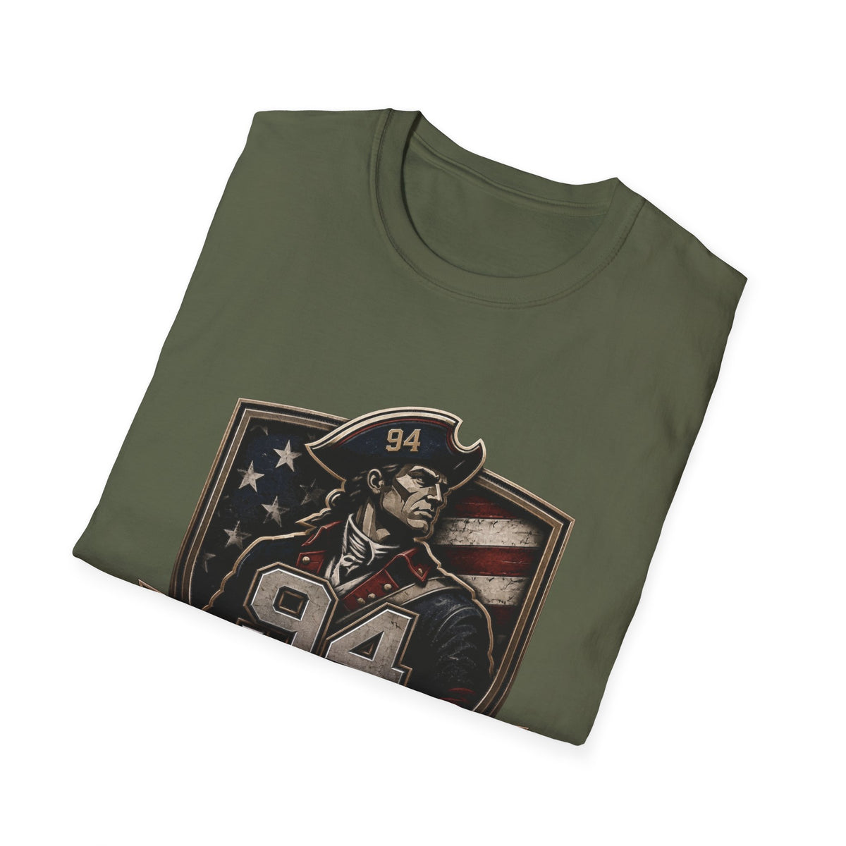 Iron Patriot 94 Training Division T-Shirt — Vintage American Flag Military Tee