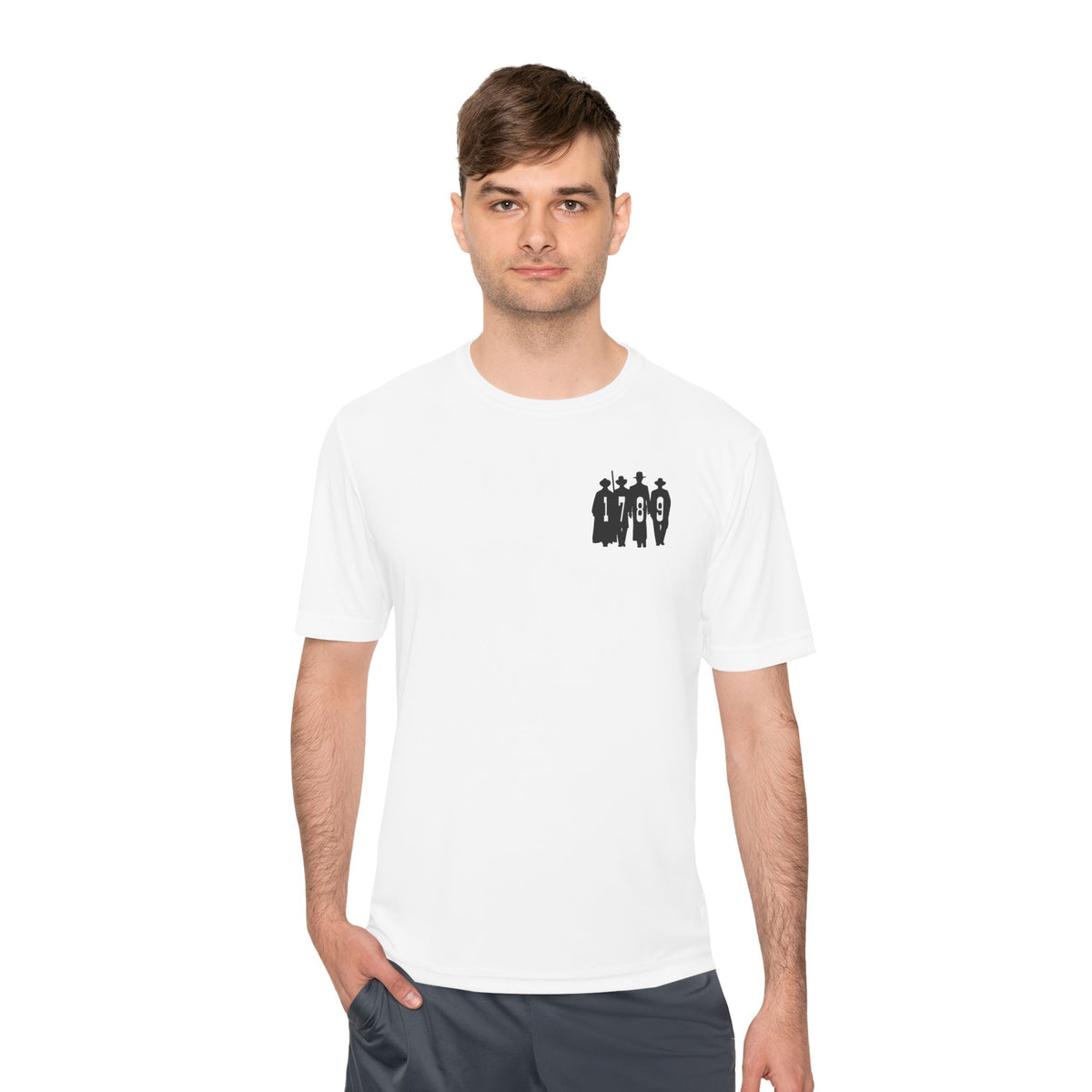 1789 Silhouette Tee — Small Chest Graphic Shirt