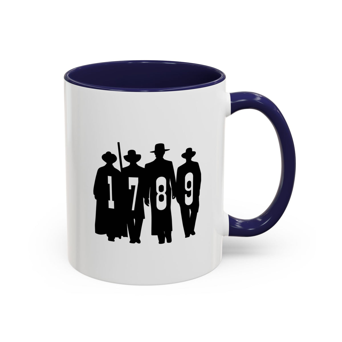 1789 Silhouette Accent Coffee Mug — Gift (11/15oz)