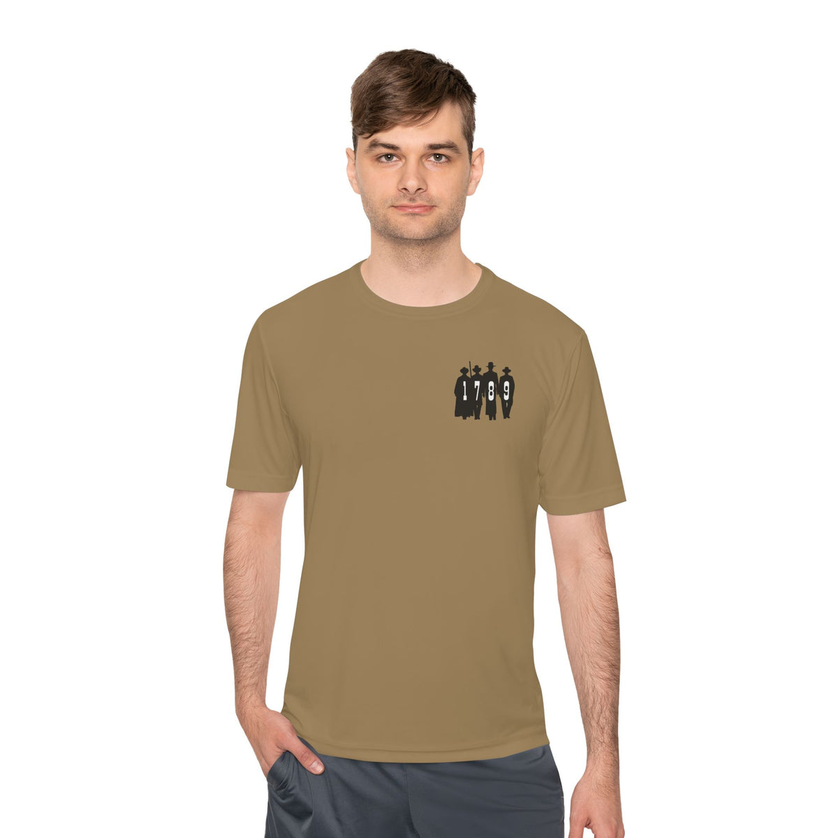 1789 Silhouette Tee — Small Chest Graphic Shirt