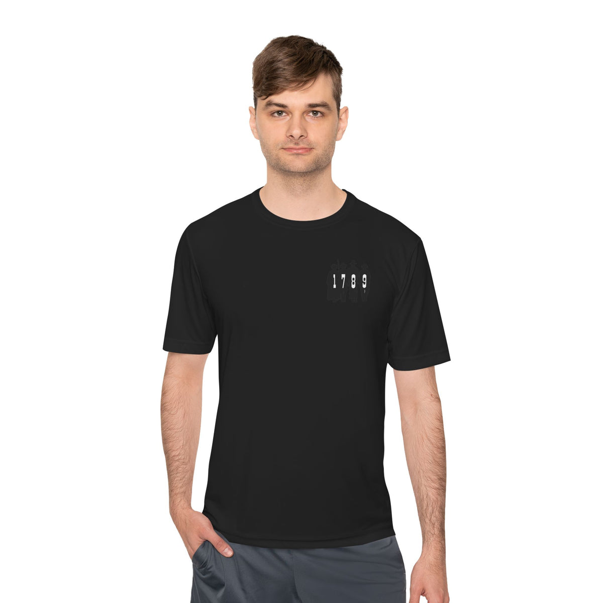 1789 Silhouette Tee — Small Chest Graphic Shirt