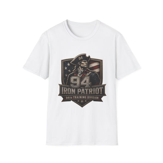 Iron Patriot 94 Training Division T-Shirt — Vintage American Flag Military Tee