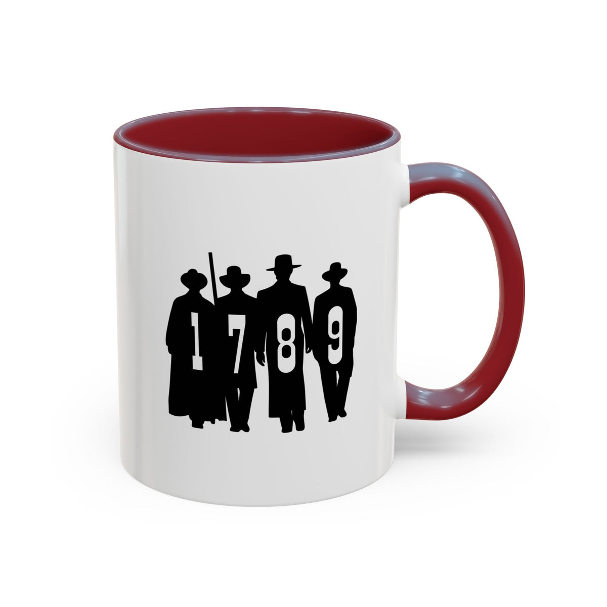 1789 Silhouette Accent Coffee Mug — Gift (11/15oz)