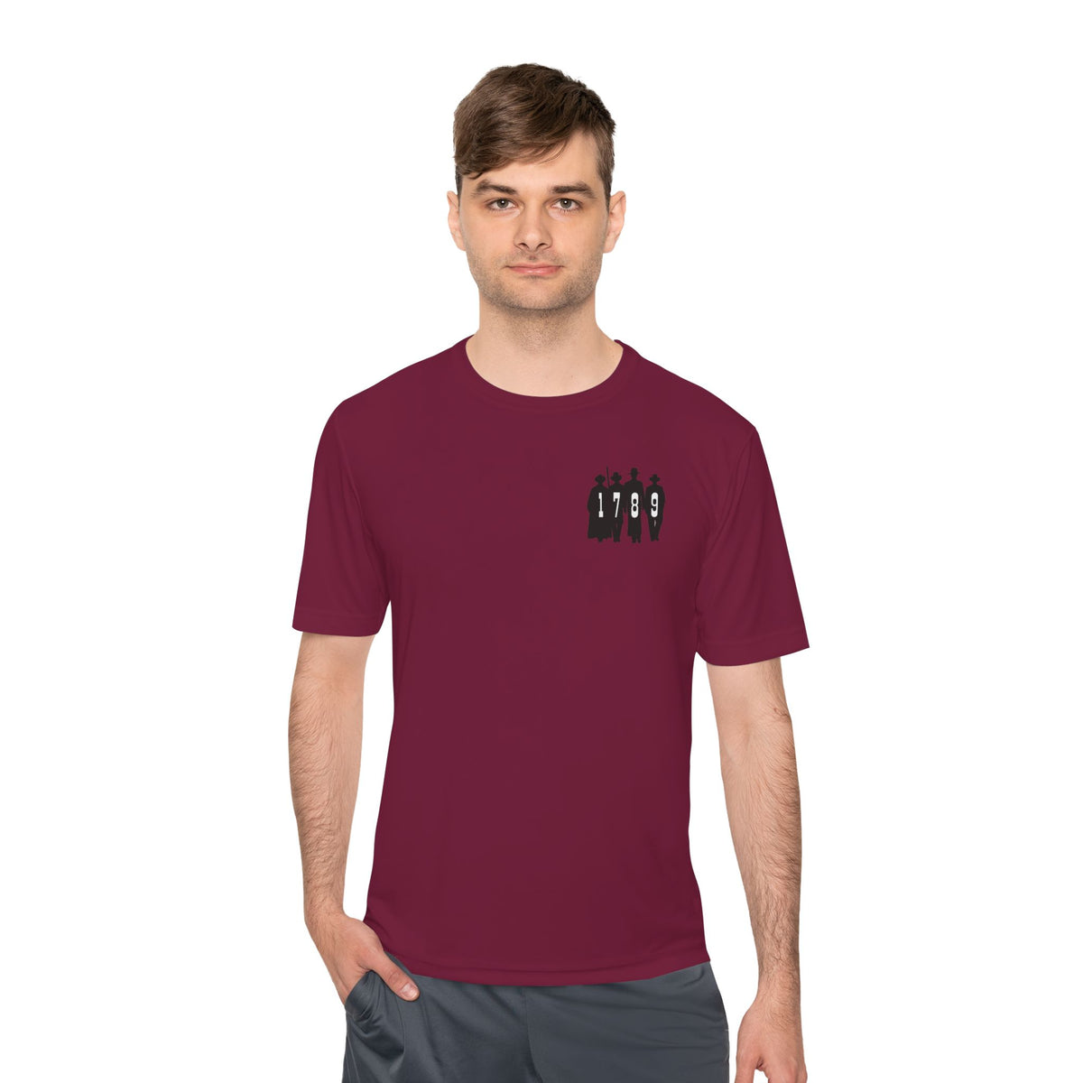 1789 Silhouette Tee — Small Chest Graphic Shirt