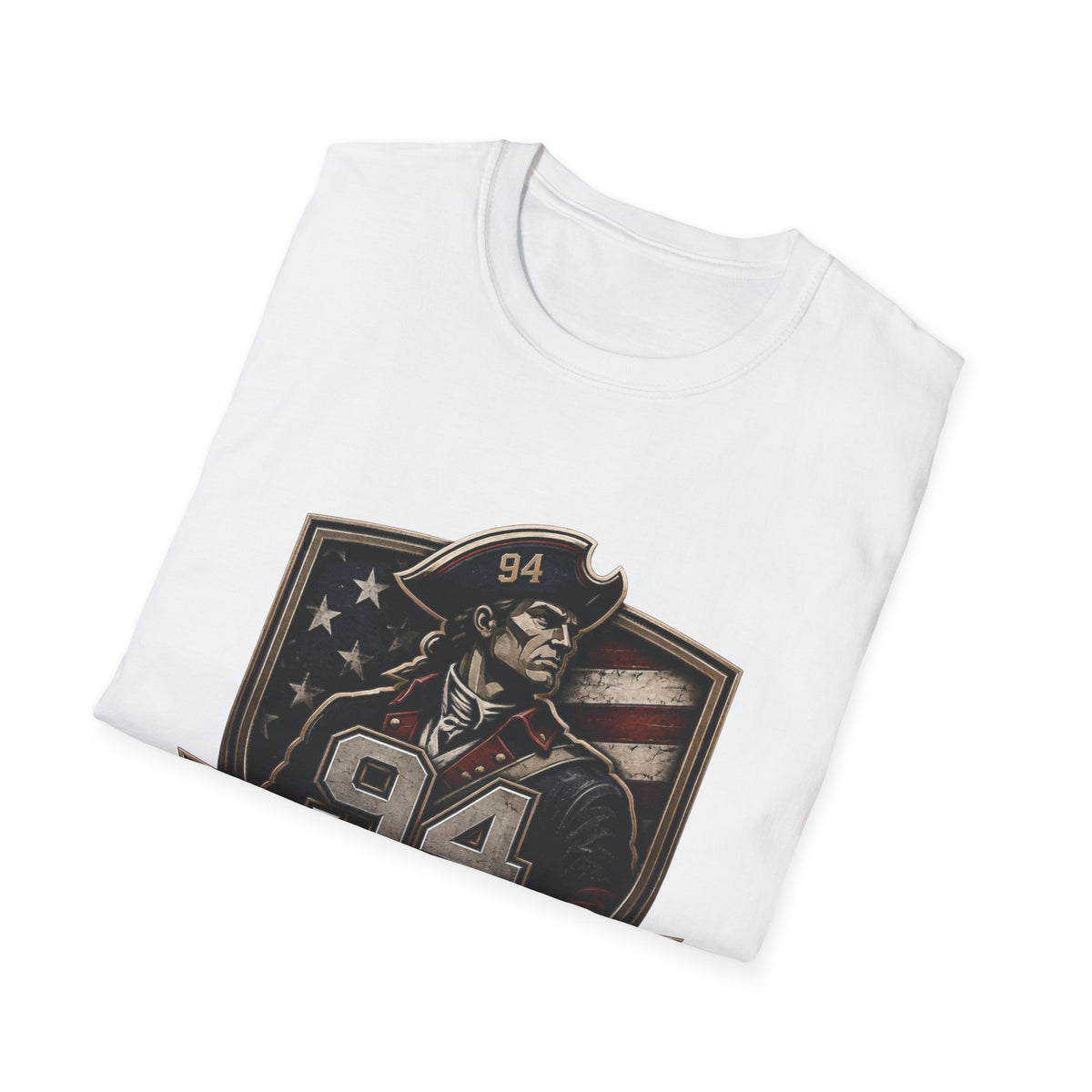 Iron Patriot 94 Training Division T-Shirt — Vintage American Flag Military Tee