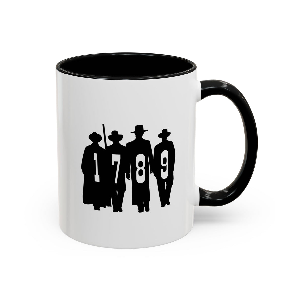 1789 Silhouette Accent Coffee Mug — Gift (11/15oz)