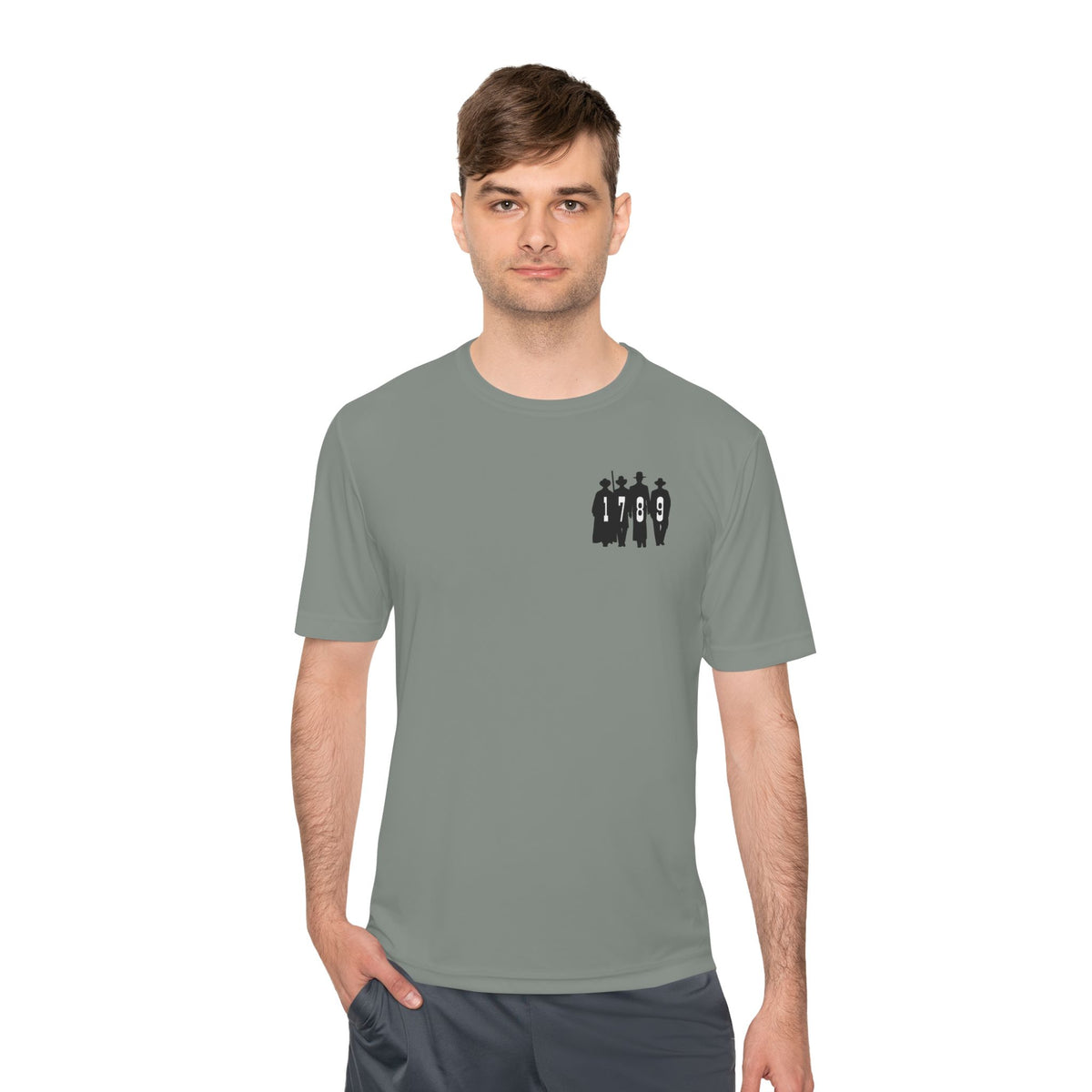 1789 Silhouette Tee — Small Chest Graphic Shirt