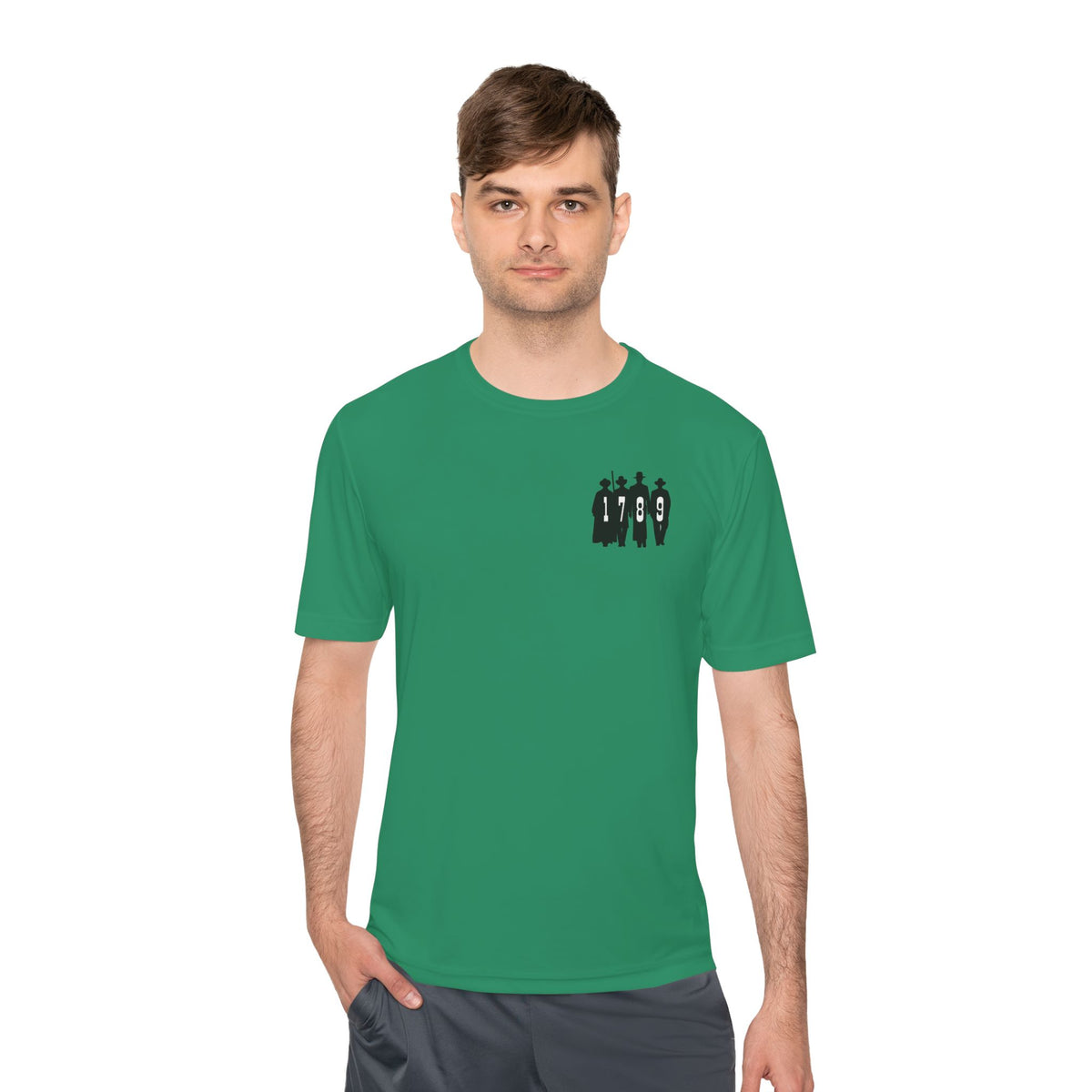 1789 Silhouette Tee — Small Chest Graphic Shirt