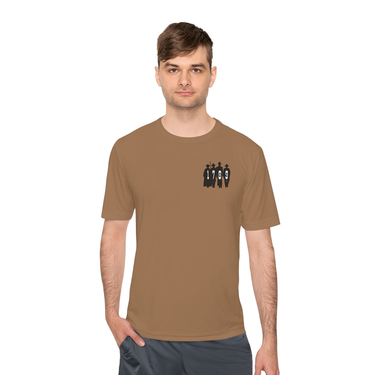 1789 Silhouette Tee — Small Chest Graphic Shirt