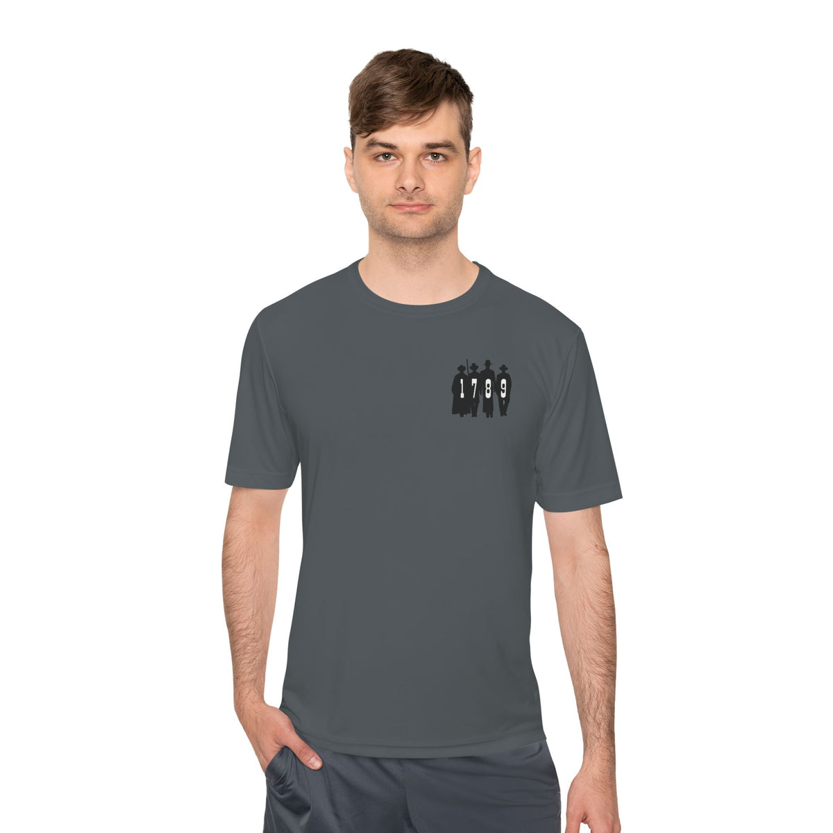 1789 Silhouette Tee — Small Chest Graphic Shirt