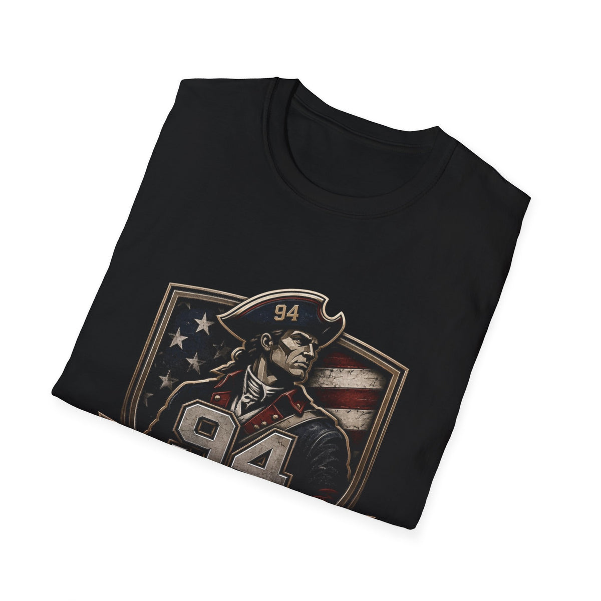Iron Patriot 94 Training Division T-Shirt — Vintage American Flag Military Tee