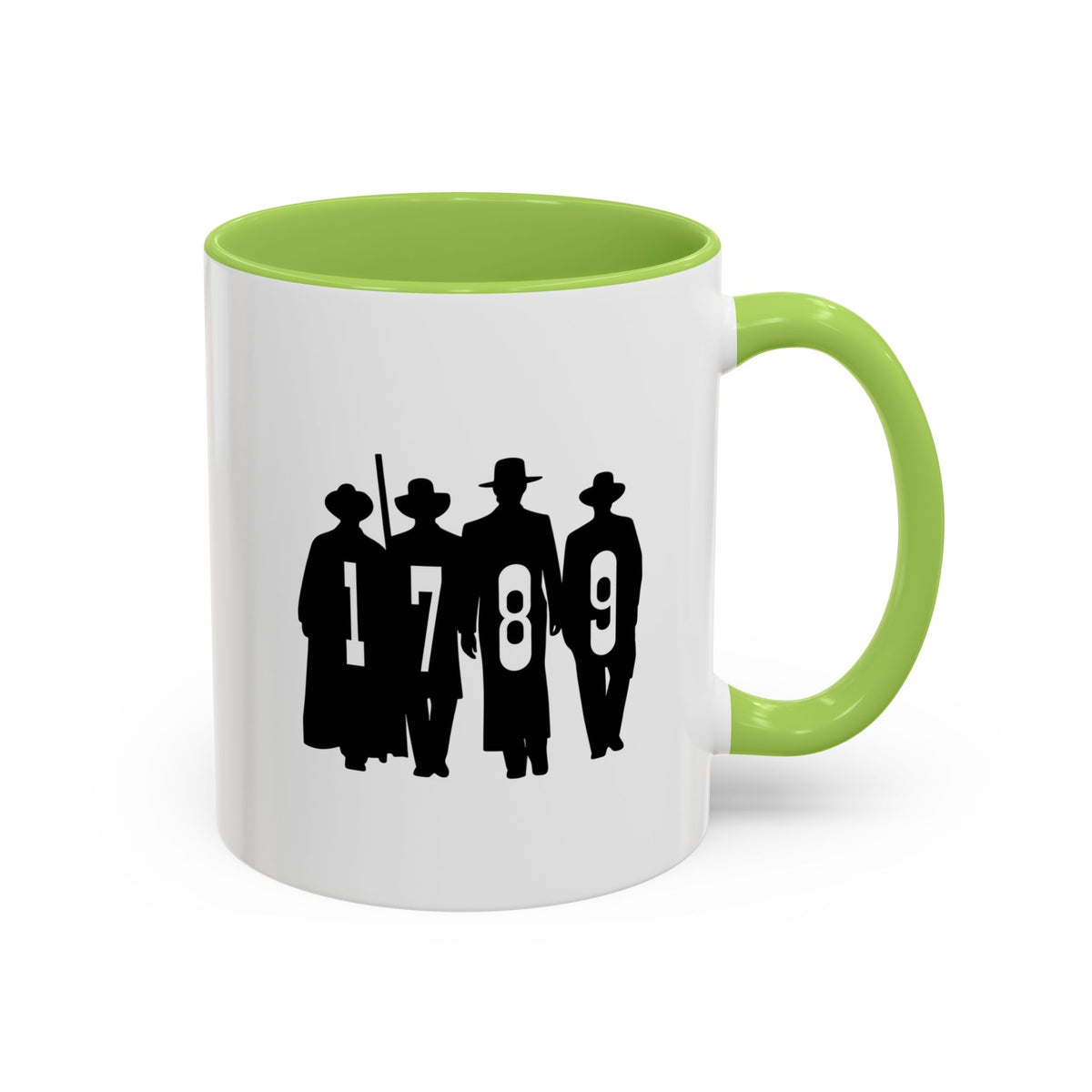 1789 Silhouette Accent Coffee Mug — Gift (11/15oz)