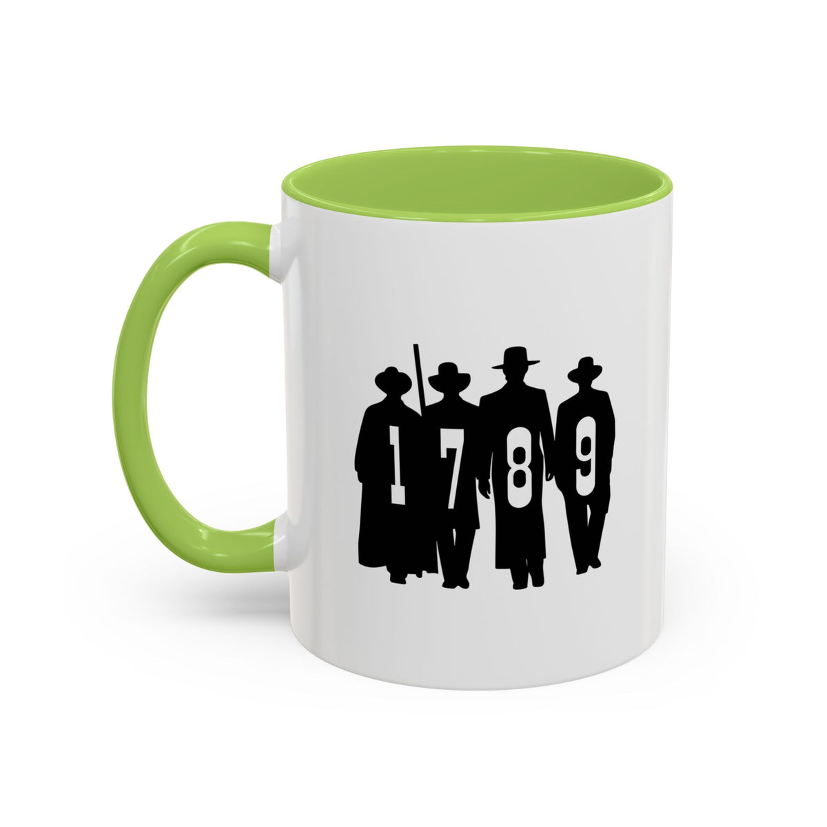 1789 Silhouette Accent Coffee Mug — Gift (11/15oz)