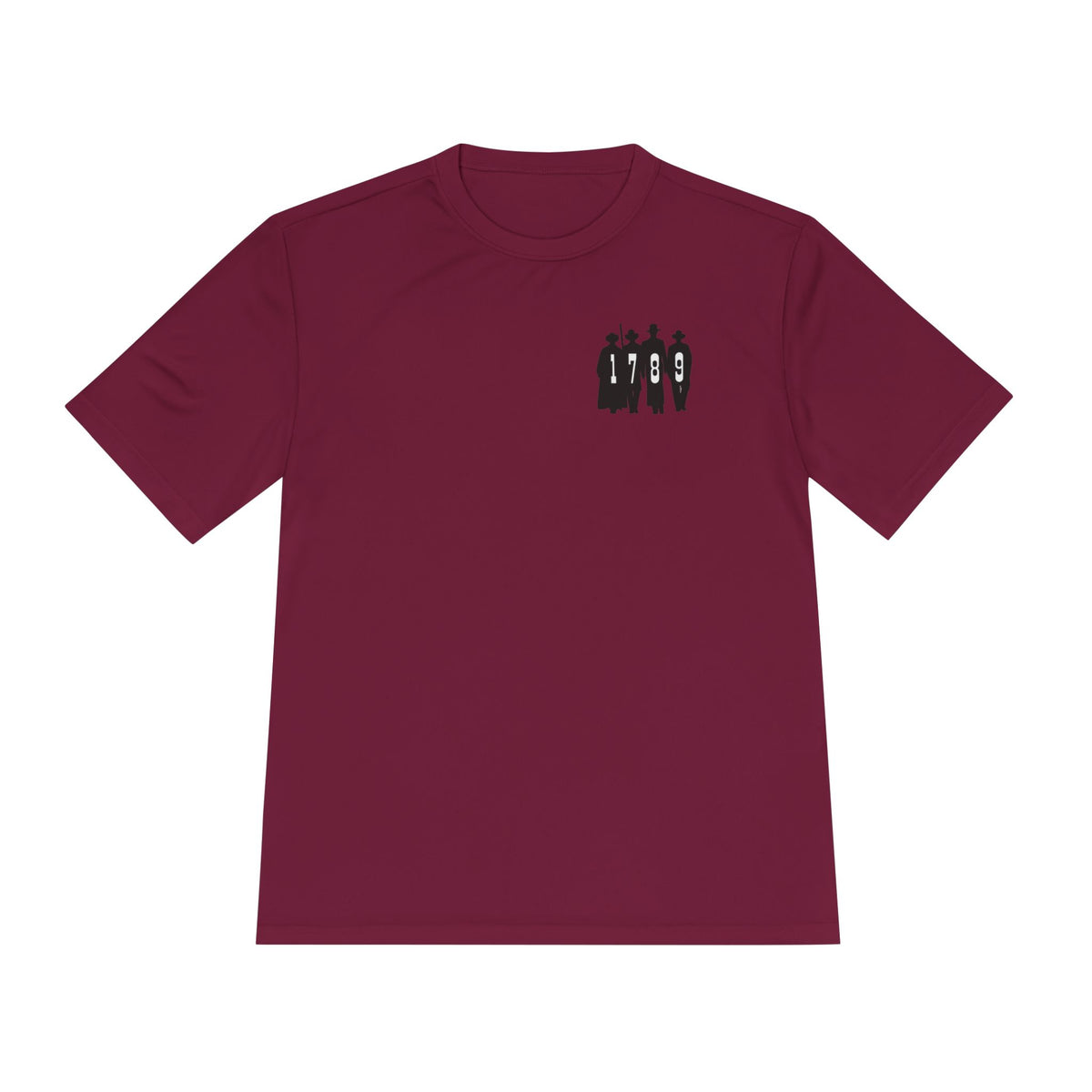 1789 Silhouette Tee — Small Chest Graphic Shirt