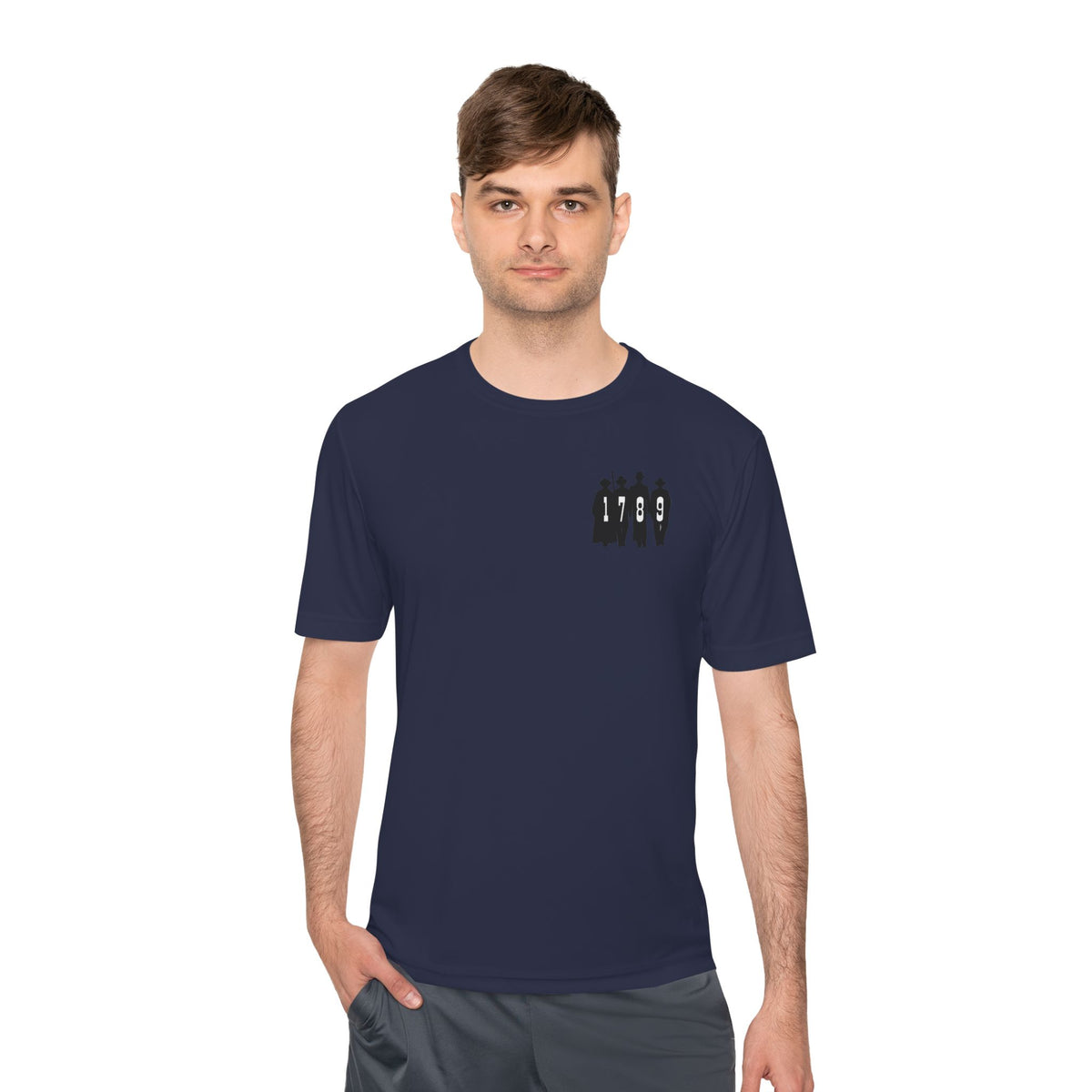 1789 Silhouette Tee — Small Chest Graphic Shirt