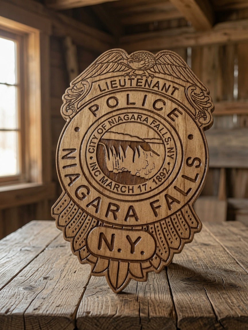 Personalized engraved wooden plaque for awards, recognition, or gifts